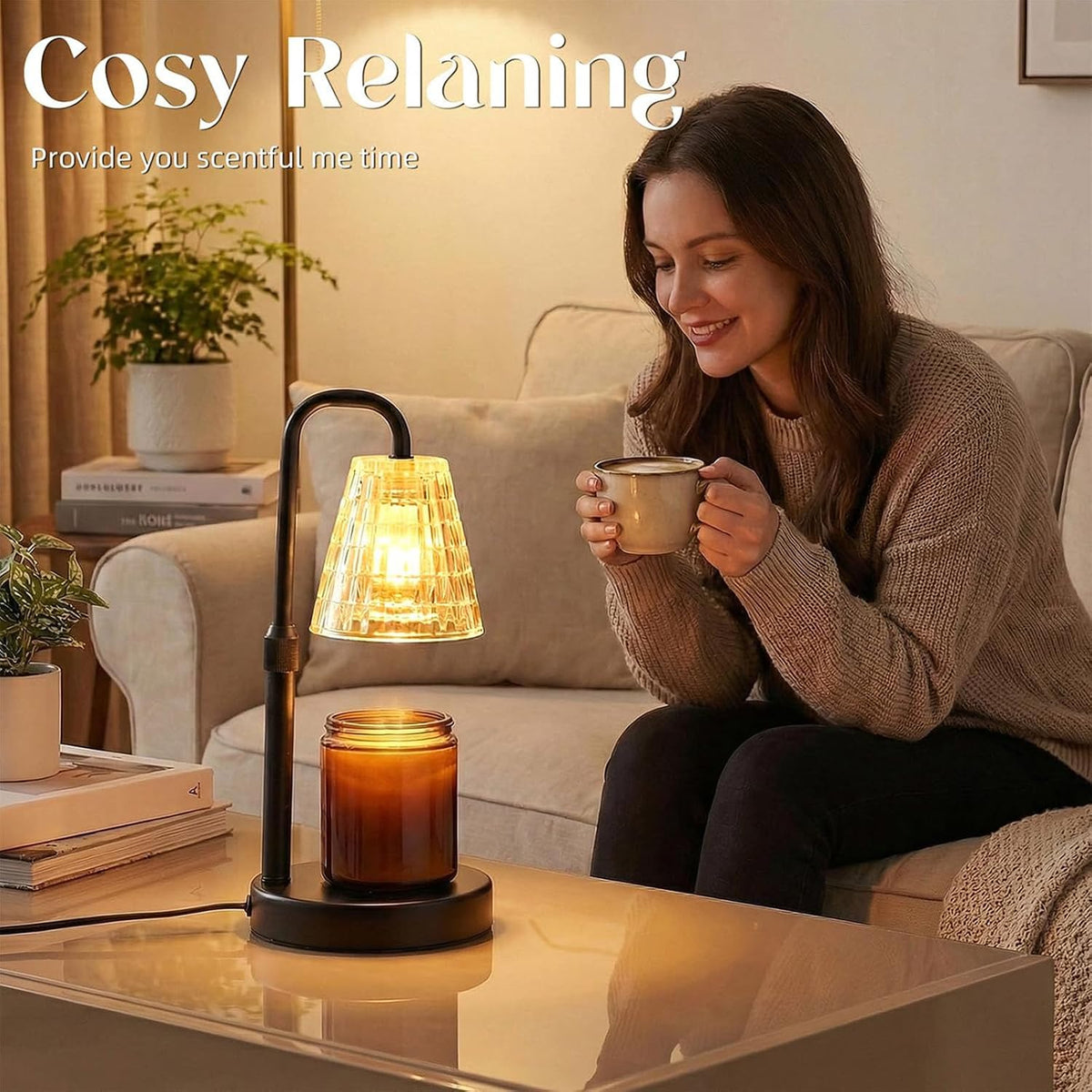 Candle Warmer Lamp with Timer and Dimmable Feature