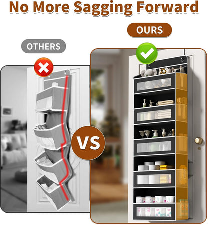 5-Tier Over-the-Door Organizer with 44 lb Capacity for Standard Doors