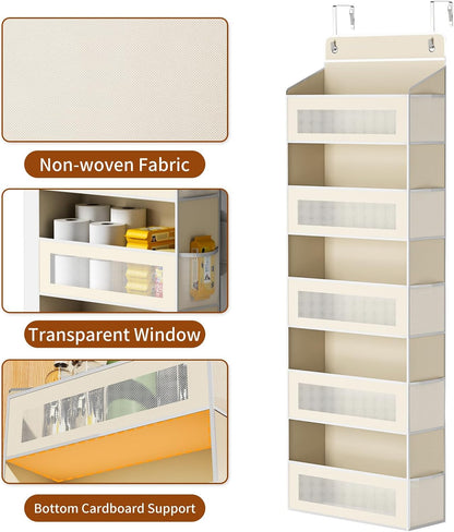 5-Tier Over-the-Door Organizer with 44 lbs Capacity for Standard Doors