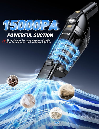 Cordless Rechargeable Handheld Vacuum for Automotive Use