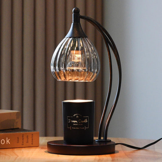 Candle Warmer Lamp with Timer and Dimmer - Electric Lamp for Jar Candles with Two Bulbs - Ideal for Scented Wax and Valentine's Day Gifts - Elegant Silver Home Decor for Women