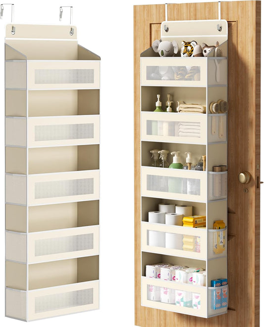 5-Tier Over-the-Door Organizer with 44 lbs Capacity for Standard Doors