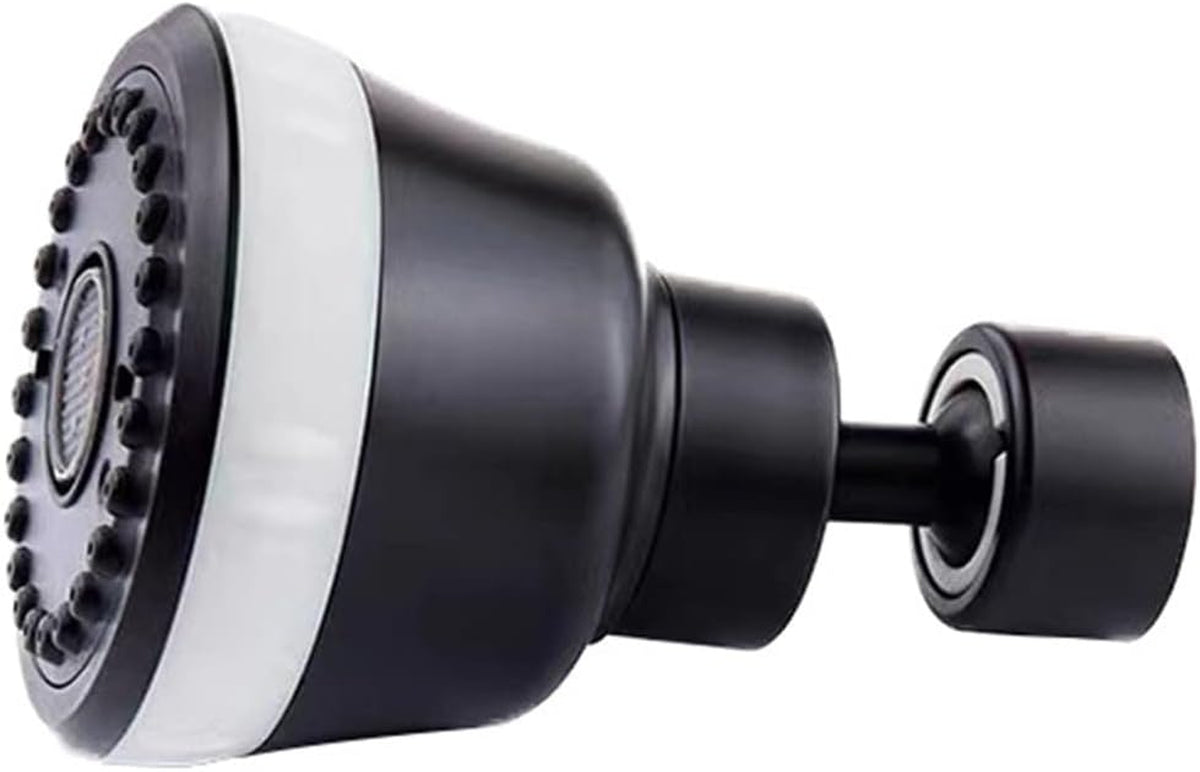 4-Function Faucet Aerator with 360-Degree Swivel Sprayer Attachment, Kitchen Sink Faucet Extender, 55/64 Inch Female Thread (Black)