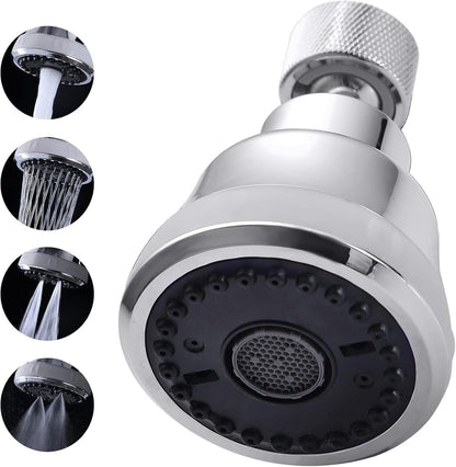 4-Function Faucet Aerator with 360-Degree Swivel Sprayer Attachment, Chrome Finish, 55/64 Inch Female Thread