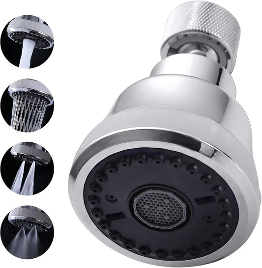 4-Function Faucet Aerator with 360-Degree Swivel Sprayer Attachment, Chrome Finish, 55/64 Inch Female Thread
