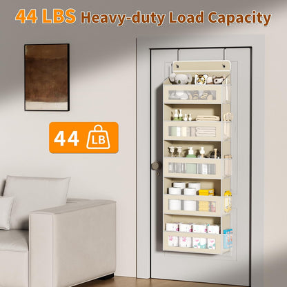 5-Tier Over-the-Door Organizer with 44 lbs Capacity for Standard Doors