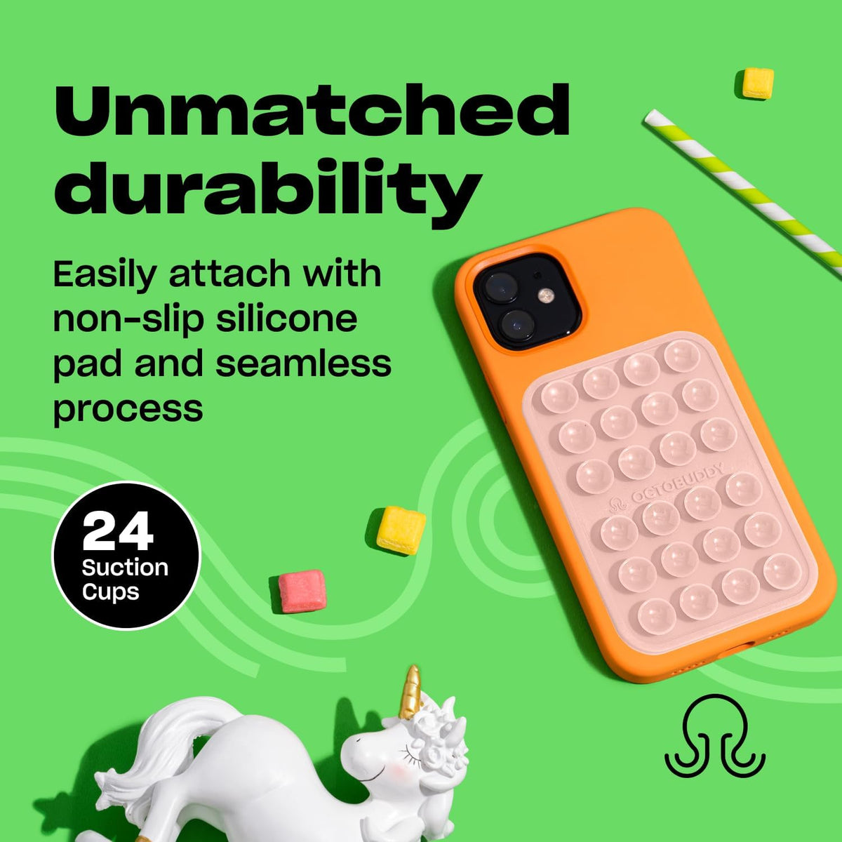 Classic MAX Silicone Suction Phone Case with Adhesive Mount