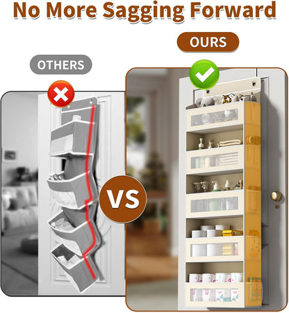 5-Tier Over-the-Door Organizer with 44 lbs Capacity for Standard Doors